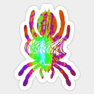 Tarantula Silhouette V22 (Tie Dye) Sticker